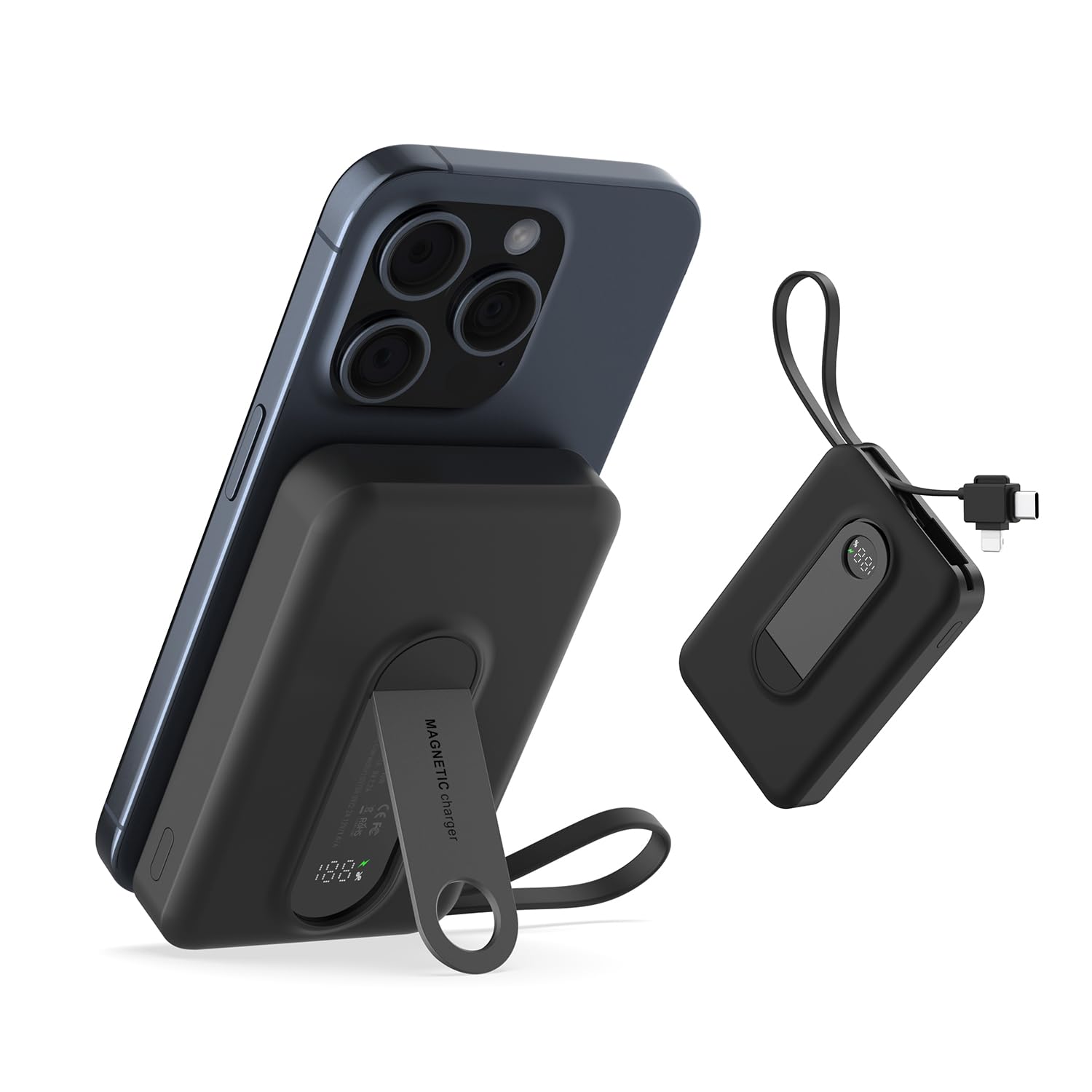 Amazon | モバイルバッテリー magsafe 10000mah ワイヤレス充電 急速